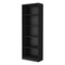 Homeroots 71" Black Wood Five Tier Bookcase 546187 - alternate 10