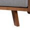 Baxton Studio Uriel Mid-Century Modern Grey Boucle Fabric Sofa 248-13808-ZORO - alternate 10