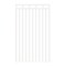 Nuvo Iron 45-in W x 68-in H Glossy Wht Benitoite Gate 48-in W Opening Self Close Hardware W/Dbl Side Handle IBG04568GW - alternate 1