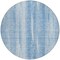 Homeroots 8' Sky Blue And Denim Blue Round Botanical Leaves Washable Indoor Outdoor Area Rug 581986 - alternate 8