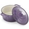 Megachef 2.7 Quart Round Enameled Cast Iron Casserole in Gradient Purple 750124510M - alternate 8