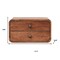 Homeroots 18" Brown Solid Wood Two Drawer Floating Nightstand 651801 - alternate 9