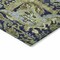 Homeroots 8' Fern Green And Blue Round Damask Washable Indoor Outdoor Area Rug 609068 - alternate 9