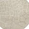 Homeroots 8' Beige And Tan Round Abstract Washable Indoor Outdoor Area Rug 601100 - alternate 9