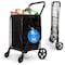Serenelife Small Compact Folding Shopping Cart with Removable Waterproof Liner SLSPCART65 - alternate 1