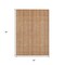 Homeroots 5' X 8' Rust Beige And Linen Striped Washable Indoor Outdoor Area Rug 616407 - alternate 8
