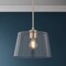 Vaxcel Evanston 1-Light Drum Pendant Light, Satin Nickel, Clear Glass, 10.25-In. Wide P0473 - alternate 9