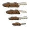 Blade Guard Knife Blade Protective Edge Guard Case for Cutlery 4PK Set Khaki 2752 - alternate 1