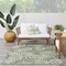 Homeroots 6' X 9' Green And Ivory Palm Leaf Indoor Outdoor Area Rug 550189 - alternate 9