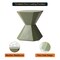 Leisuremod Azure 17 in Modern Round Fiberstone Side Table, Weather-Resistant, Fully Assembled AST17OG - alternate 9