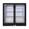 Koolmore Two Door Back Bar Cooler Counter Height Beverage Refrigerator, Mini Drink Fridge For Home Bar BC-2DSL-BK - alternate 8