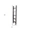 Homeroots 4 Step Rustic Black Wood Ladder Shelf 380327 - alternate 5