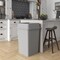 Regal Altair 35 Gallon Square Gray Plastic Trash Can with Drop Shot Swing Lid, Heavy Duty Resin Construction ZR-TC-100-GR-35-SW-KIT - alternate 6