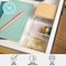 Martha Stewart Brody Clear Plastic Storage Organizer Bins W/Light Natural Paulownia Wood Lid, Small, 3.75x3in, 3PK BE-PB4517-3WD-CL-NT-MS - alternate 10