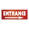 Signmission Entrance, 24 Inch, Decal D-24-30372 - alternate 1