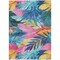 Homeroots 8' X 10' Sky Blue And Pink Floral Washable Indoor Outdoor Area Rug 611129 - alternate 7