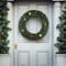 Pure Garden 24 in Large Boxwood Wreath for Front Door All-Season Artificial Boxwood Wreath 50-150-24 - alternate 6