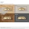 Amerock Ashby 3 inch or 4 inch 76mm or 102mm Center-to-Center Champagne Bronze Cabinet Cup Pull BP36640CZ - alternate 5