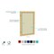 Ghent 1 Door Enclosed Fabric Bulletin Board, Oak Wood Frame, 3'H x 2'W, Teal PW13624F-97 - alternate 3