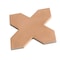 Apollo Tile Seville 5 x 5 in. Matte Terracotta Porcelain Cross Wall and Floor Tile 5.31 sq ft/case, 34PK TNG88CRCOTA - alternate 6