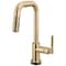 Brizo Litze Smarttouch Pull-Down Prep Faucet with Square Spout, Knurled Handle Luxe Gold 64953LF-GL - alternate 1