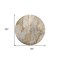 Homeroots 8' Round Brown Round Abstract Washable Non Skid Indoor Outdoor Area Rug 559573 - alternate 8