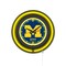 Holland Bar Stool University of Michigan 15 Double Neon Wall Clock Clk15BK - alternate 1