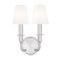 Z-Lite Tova Brushed Nickel 2 Light Wall Sconce 3049-2S-BN - alternate 8