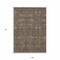 Homeroots 9' X 12' Chocolate Floral Washable Non Skid Indoor Outdoor Area Rug 564318 - alternate 9