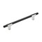 Amerock Urbanite 6-5/16 in 160 mm Center-to-Center Polished Chrome/Brushed Matte Black Cabinet Pull BP77816026BMB - alternate 1