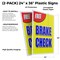 Signmission Free Brake Check, Plastic Signs Only 24 Inch x 36 Inch, Corrugated Plastic, 2PK CSB-2436-2PACK-Free Brake Check - alternate 2