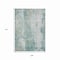 Homeroots 9' X 12' Turquoise And Ivory Abstract Washable Indoor Outdoor Area Rug 616206 - alternate 9