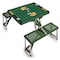 Picnic Time Family Of Brands Green Bay Packers - Football Field - Picnic Table Portable Folding Table with Seats, (Hunter Green) 811-00-121-125-2 - alternate 1