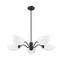 Z-Lite Breton Matte Black 5 Light Chandelier 3048-5MB - alternate 5