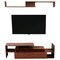Leisuremod Surrey TV Stand with MDF Shelves and Bookcase, Walnut STS60NW - alternate 8
