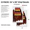 Signmission Bbq Ribs, Vinyl Decals Only 24 Inch x 36 Inch, Vinyl Decal, 2PK DSB-2436-2PACK-Bbq Ribs - alternate 2