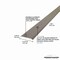 M-D Building Products 2 1/2 In. X 36 In. Warm Gray Aluminum Seam Binder w/ Screws & Anchors 43976 - alternate 6
