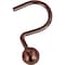 Simple Spaces Ball Shower Curtin Hook, 1-1/16 in Opening, Steel, Venetian Bronze, 1-3/4 in W, 2-7/8 in H SD-CBH-VB - alternate 1
