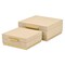 Homeroots Set of Two Taupe And Gold Square Nesting Decorative Storage Boxes With Lids, 2PK 712921 - alternate 8