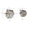 Homeroots Set of Two Gray Aluminum Novelty Hanging Dimensional Sculpture, 2PK 401276 - alternate 4