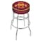 Holland Bar Stool Co 30" Iowa State Cushion Seat, 2-Ring Chrome Swivel Bar Stool L7C130IowaSt - alternate 1