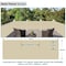 Wrightmaster 2.5 ft. x 25 ft. Beige Balcony Privacy Fence Screen with UV Blockage for Balcony Patio Deck Yard ZR-2525TN - alternate 7
