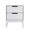 Flash Furniture Dallas Wooden Night Stand, Bedroom Side Table with 2 Storage Drawers for Kids in White MG-9007-1-2NS-WH-GG - alternate 10