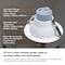 Euri Lighting 8in Retrofit LED Downlight, 5 CCT & 3 Wattage, 1000-2500lm, 90 Deg beam, Wet Rated, ETL DLC8C-24W103swej - alternate 8