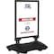 M&T Displays 30x40 Inch Poster Sign Holder Aluminum WindPro Lite Black Sidewalk Sign, Weather & Wind Resistant USWPL10B34X2000 - alternate 1