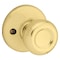 Kwikset 488T 3 V1 Dummy Knob, 178 in Dia Knob, Zinc, Polished Brass 488T3 V1 - alternate 1