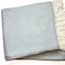 Homeroots 70" X 55" Sky Blue And White Cotton Blend Woven Herringbone Plush Throw Blanket with Tassels 474030 - alternate 6