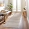 World Rug Gallery Contemporary Minimalistic Stripe LInes Runner Rug 2 ft x 7 ft Beige WR30BEIGE2X7 - alternate 1