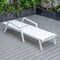 Leisuremod Marlin Patio Chaise Lounge Chair with Armrests in White Aluminum Frame, White MLAW-77W - alternate 10