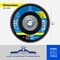 Pferd 4-1/2'' Flap Disc, 5/8''-11 Thread, 60 Grit, Z START STEELOX, Type 27, Flat, Zirconia 63928 - alternate 7